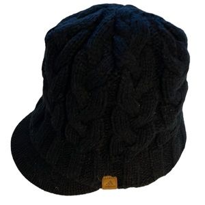 Adidas - Black Knit Hat with fleece lining